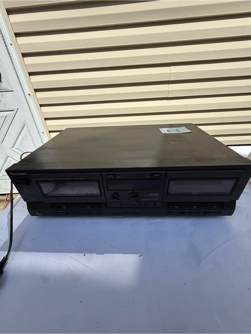 Technics Black Dual Cassette Deck - Stereo Tape Player
